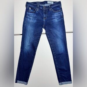 AG Adriano Goldschmied The Stilt Roll Up Cigarette Roll Up Crop Jeans Womens 27
